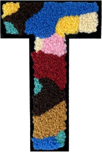 رقعة واحدة من حروف الشنيل مثبتة بالكي مقاس 4.5 بوصة، مخصصة للسترات وحقائب الظهر والقبعات والمشروعات التي تصنعها بنفسك in Kuwait