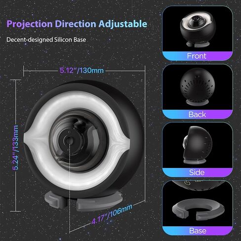 Black Hole Projector Scientifically Sculpted by Kinetic Light with Cosmic Eye LED Lamp, Interstellar Galaxy Star Projector Night Light for Bedroom Decor, STEM Education, and Astronomy Art Gifts in Saudi Arabia
