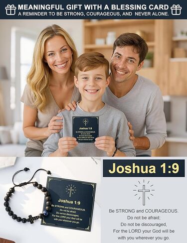 سوار متقاطع مع عين النمر الزرقاء - هدية مسيحية للأولاد والبنات المراهقين، الابن، الحفيد، ابن الأخ، الأخ - المعمودية، التأكيد، عيد ميلاد المناولة الأولى، التخرج، هدايا عيد الميلاد in Kuwait