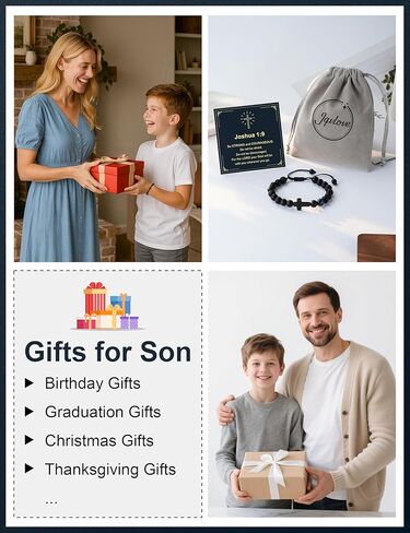 سوار متقاطع مع عين النمر الزرقاء - هدية مسيحية للأولاد والبنات المراهقين، الابن، الحفيد، ابن الأخ، الأخ - المعمودية، التأكيد، عيد ميلاد المناولة الأولى، التخرج، هدايا عيد الميلاد in Kuwait