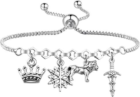 UJIMS Fantasy Novel Gift Fantasy Charm سوار King Queen Gifts Bookish Gift الأدبي عاشق الهدايا in Saudi Arabia