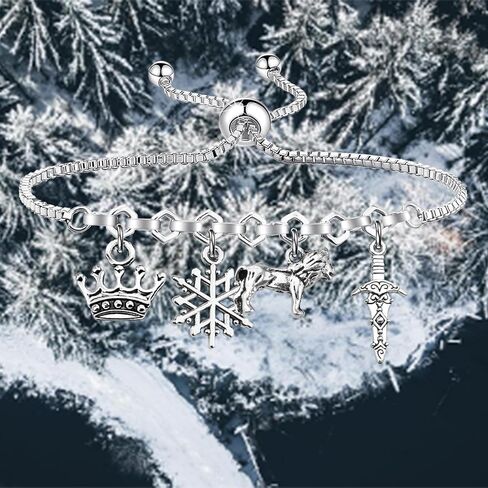 UJIMS Fantasy Novel Gift Fantasy Charm سوار King Queen Gifts Bookish Gift الأدبي عاشق الهدايا in Saudi Arabia