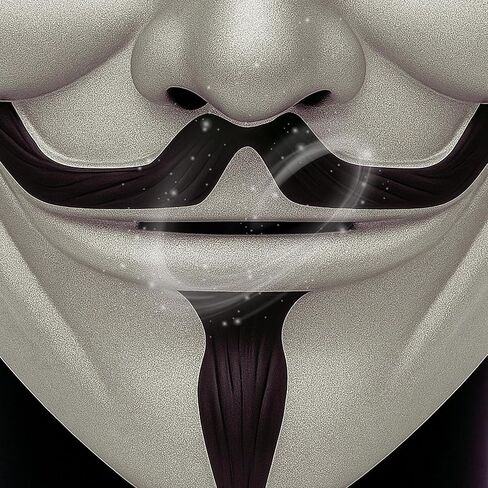 أقنعة أزياء مستوحاة من قناع الهاكر المجهول عالي الجودة وV for Vendetta in Kuwait