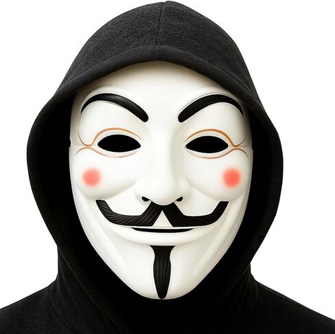 أقنعة أزياء مستوحاة من قناع الهاكر المجهول عالي الجودة وV for Vendetta in Kuwait