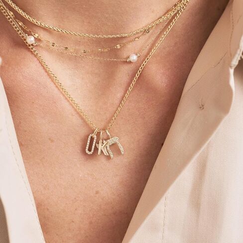 Gelin Diamond Chai Life Symbol Charm Pendant in 14K Real Yellow Gold in Saudi Arabia