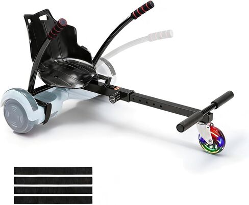 VEVOR Hoverboard Seat Attachment, Compatible with All 6.5" 8" 8.5" 10" Hoverboards, 220 LBS Load Capacity, Hover Board Go Karts Accessory, for Kids ，Adults in Saudi Arabia