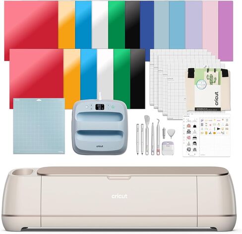 Cricut Maker 4 - Smart Cutting Machine (Seashell) | Digital Content Bundle - Includes Images in Design Space App in Kuwait