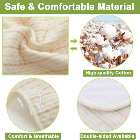 Bed Pads Washable Waterproof, 40"x 60" Large Soft Reusable Pee Pads for Incontinence, 4-Layer Protectors Absorbent Cotton Underpads for Urine Adults, Elderly, Seniors,Women, Kids & Pets Bedwetting in Saudi Arabia