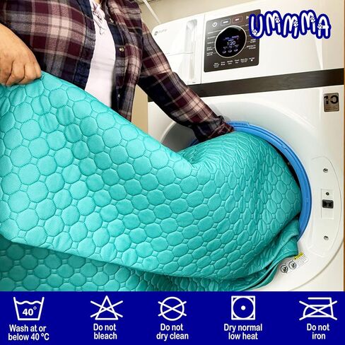 Extra Large 82" x 102"– Heavy Absorbent, Leakproof Under Pads - Washable & Reusable, Anti-Slip, Ultra-Soft - Waterproof Protection for Beds, Furniture, Pets, Kids, Seniors & More in Saudi Arabia