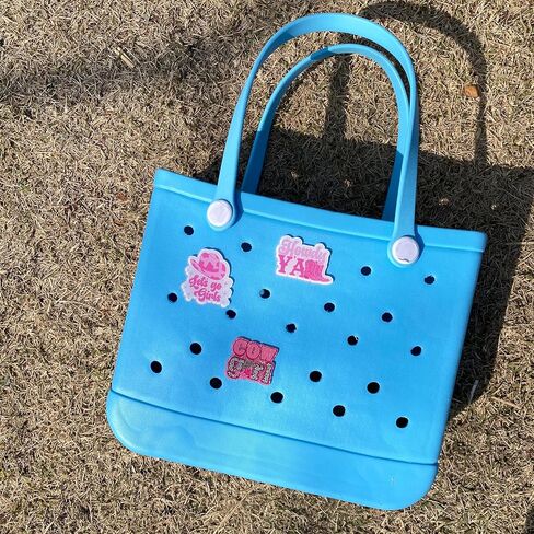 3Pcs Cute Western Cowgirl Highland Cow Flower Beach Charms for Women Bogg Bag Accessories Tote Rubber Beach Bag in Saudi Arabia