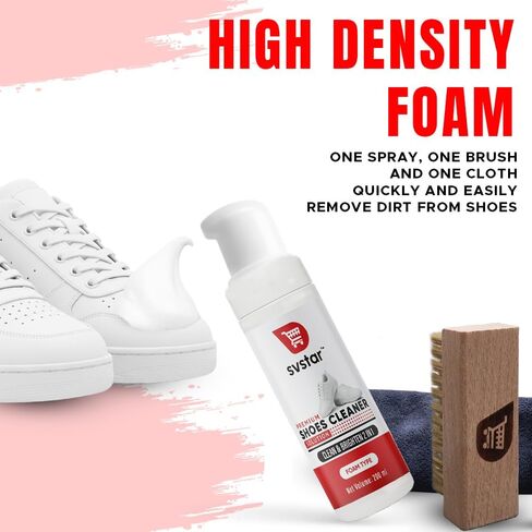 Premium Shoe Cleaner Kit - Foam Spray with Brush & Towel - 2-in-1 Cleaning Formula for Sneakers, Leather, Sports Shoes - 200ml Professional Whitening Solution in Saudi Arabia