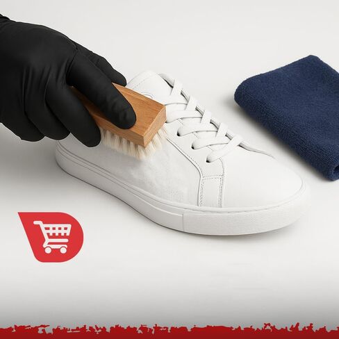 Premium Shoe Cleaner Kit - Foam Spray with Brush & Towel - 2-in-1 Cleaning Formula for Sneakers, Leather, Sports Shoes - 200ml Professional Whitening Solution in Saudi Arabia
