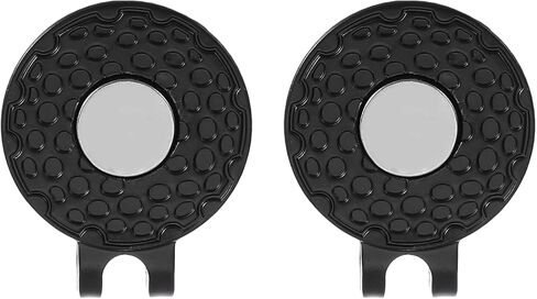 PATIKIL Magnetic Golf Ball Marker Holder, 2 Pack Metal Golf Hat Clips for Women Men Golfer Plants Caps Visor Belt, Matte Nickel in Saudi Arabia