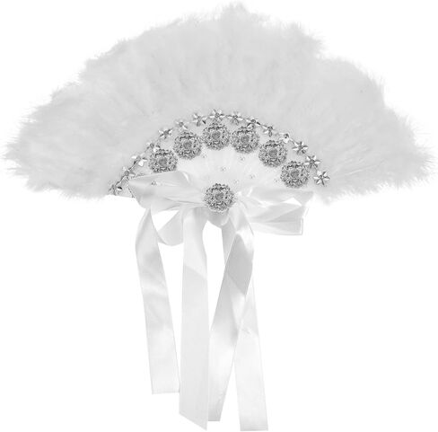 Bride Rhinestone Fan Handmade Handheld Fan for Wedding Party Festival Use Elegant Charming Decor for Brides Moments in Saudi Arabia