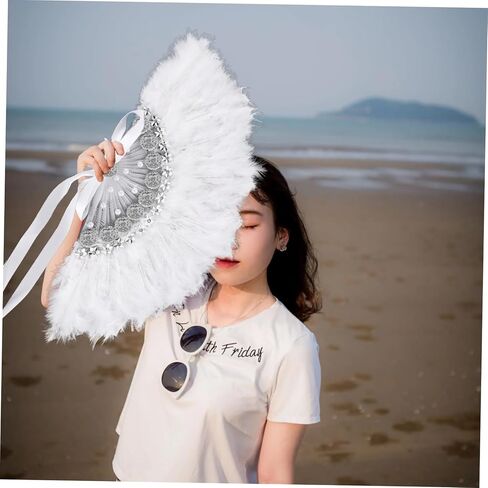 Bride Rhinestone Fan Handmade Handheld Fan for Wedding Party Festival Use Elegant Charming Decor for Brides Moments in Saudi Arabia