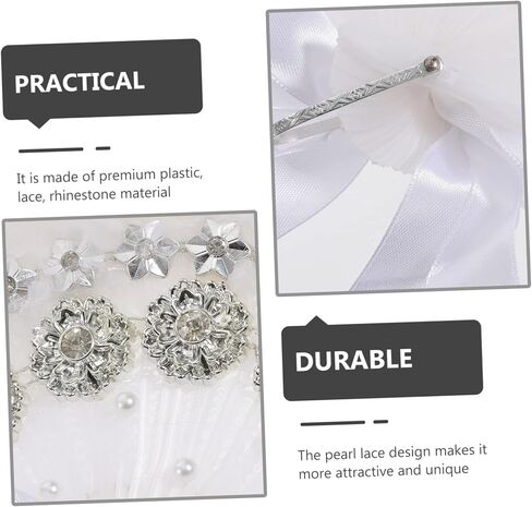 Bride Rhinestone Fan Handmade Handheld Fan for Wedding Party Festival Use Elegant Charming Decor for Brides Moments in Saudi Arabia
