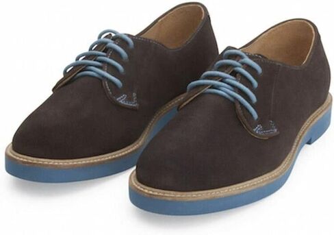 أحذية Gracie Suede بأربطة أوكسفورد بأربطة ونعل ملون in Saudi Arabia