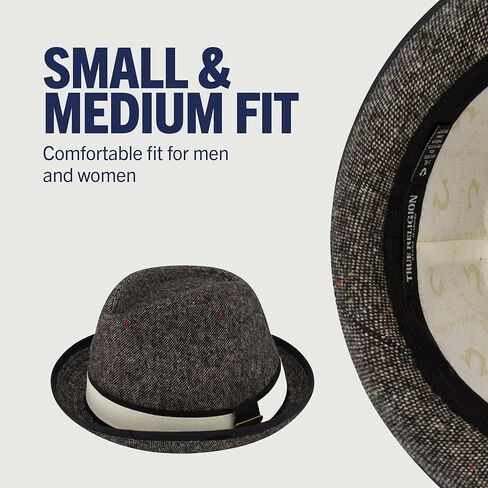 True Religion Fedora Hat, Wide Brim Fedora Fashion Hat in Saudi Arabia
