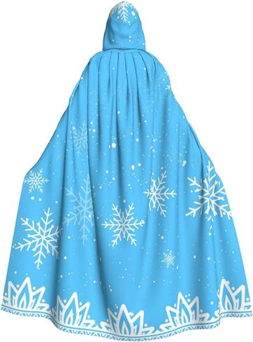 Snowflake Cloak Blue Snowflake Hooded Cape for Halloween Christmas Party Cosplay Dress Up in Saudi Arabia