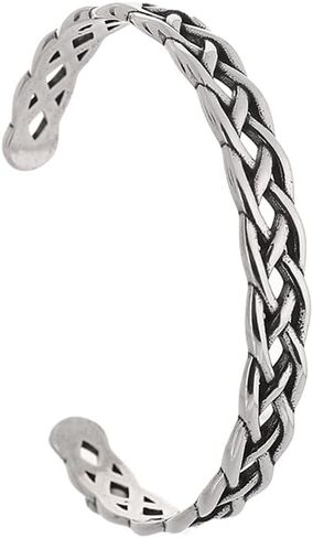 TURTLEDOVE Celtic Knot Cuff Bracelet, Stainless Steel Braided Infinity Bangle, Adjustable in Saudi Arabia