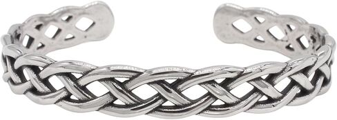 TURTLEDOVE Celtic Knot Cuff Bracelet, Stainless Steel Braided Infinity Bangle, Adjustable in Saudi Arabia