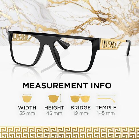 VERSACE VE3326U 90s Vintage Logo Eyeglass with Luxury Eyewear kit in Saudi Arabia