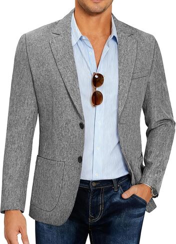 COOFANDY Mens Casual Blazer Sport Coat Lightweight Two Button Business Suit Jackets in Saudi Arabia