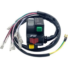 Left Handlebar Start Stop Override Headlight Switch for Polaris ATV 400L 6X6 Magnum 425 Scrambler 400 500 Sportsman 335 400 500 Trail Boss 250 Worker 335 Xplorer 300 400 500 Xpress 300 400 4110193