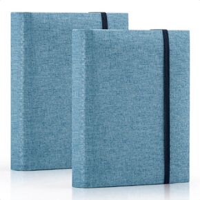 2 PACK Photo Album 4x6, Small Mini 4x6 Photo Album 100 Pocket Photo Book Small Mini Photo Book Mini Small Picture Book Vertical Photo Album 4x6 Linen Cover Portable Easy to Classify (Khaki)