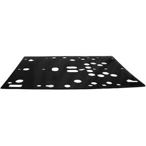 Polaris Ranger Skid Plate Gloss Black, Genuine OEM Part 5438573-070, Qty 1