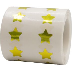 White Star Shape Stickers 0.50 Inch 1,000 Adhesive Labels in Saudi Arabia
