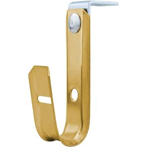 Prime Cable Management - 2 Inch Heavy Duty Metal Cable & Wire Support J-Hook Hangers with Angle Clip for attaching horizontal surfaces (ceilings, beams K) & 1/4 inch threaded rod