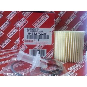 Genuine OEM Lexus Toyota 04152-Yzza1 Oil Filters + Drain Plug Gaskets - Set Of 5