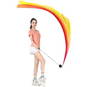 1pcs 2.0x0.9M/78.74"x35.43" Dance Silk Veil Poi Ball Belly Dance Poi Streamer Throw Ball