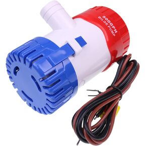 Czomoizc 25SA Automatic Bilge Pump 500 GPH Compatible With Marine 12V DC 3/4" Hose Submersible 25S