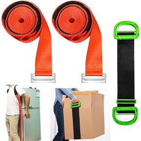 Moving Shoulder Straps, 1-Person Shoulder Lifting and Moving Straps Adjustbale with Handle Lifting Straps System for Harness Moving Furniture & Appliances Heavy Objects