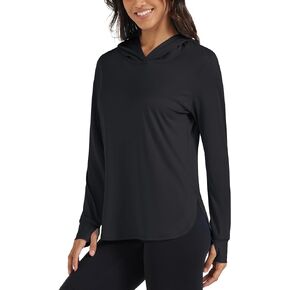 MAGCOMSEN Women's UPF 80+ Quick Dry Sun Protection Hoodie Lightweight SPF Long Sleeve Rashguard with Thumb Hole