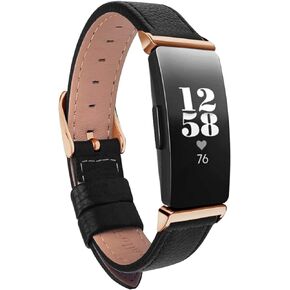 TUV PLNT Bands Compatible with Inspire HR & Inspire & Inspire 2 Women Men, Leather Accessories Strap Wrist Band Compatible with Inspire 2/ Inspire/Inspire HR