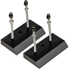 Audoloku 2 Packs Skateboard Wall Mount Skateboard Hanger for Skateboard Deck Display and Storage Tool(Black)