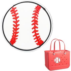 Naygergame Sports Insert Charms لحقيبة Bogg، إكسسوارات زخرفية متوافقة مع حقيبة Bogg وSimply Southern Totes، سحر البيسبول لحقيبة اليد وحقيبة حمل الشاطئ in Kuwait