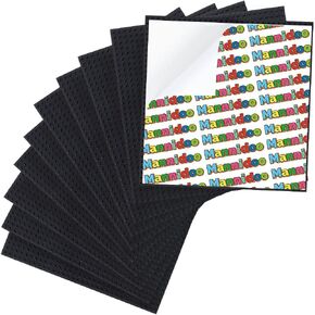 MANNIDOO Peel-and-Stick Baseplates, 10 Packs 10" x 10“ Classic Adhesive Building Base Plates for Activity Tables Tops and Walls - 100% Compatible with All Major Brands - Grey/Green/White/Black/Blue in Kuwait