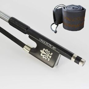 VINGOBOW Carbon Fiber Violin Bow 4/4 Size Rich Tone Concert Level High Cost-performance Fiddle Bow with Velvet Bag