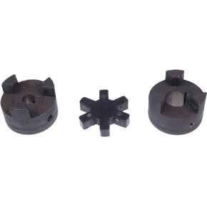 5/8" to 1" L095 Flexible 3-piece L-Jaw Coupling Set and Buna-N NBR Rubber Spider for Log Wood Splitter