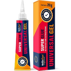 Superglue Gel Extra Strong and Waterproof 20g - Repair Adhesive with Gel Consistency