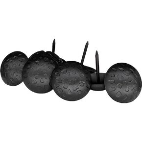 Sidco Supply 50 Pack - 1" Inch Iron Clavos - Decorative Nails - Black - Upholstery Tacks - Clavos - Antique Decorative Rustic Accent for Wood, Decorative Door Studs, Farm Barn Door, Furniture Nails