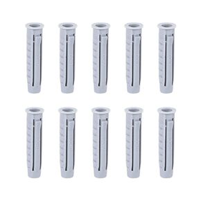uxcell 6mmx30mm Plastic Expansion Tubes Column Frame Fixings Gray 100pcs