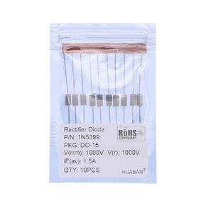 10PCS 1N5399 Rectifier Diode 1.5A 1000V DO-15 (DO-204AC) Axial 5399 1.5 Amp 1000 Volt