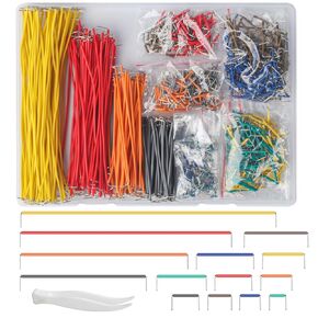 840 Pcs Breadboard Jumper Wires Kit, PCB Breadboard Jumper Wire Cables, Solderless Flexible Breadboard Wire Kit, Circuit Board Breadboard Wires Assortment for Arduino, 14 Length, 2-125 mm