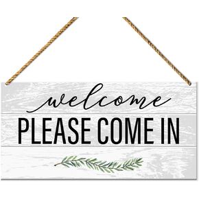 Funny Welcome Sign for Front Door Porch, Home Office Welcome Hello Sign Decor for Wall Decorations, Housewarming Gifts for New House Home Women Men, Check Ya Vibe