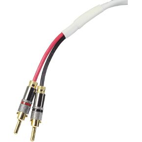 Blue Jeans Cable Ten White Speaker Cable, with Welded Terminations (Single Cable - for one Speaker), Assembled in USA (8 Foot, Bananas to Bananas) in Kuwait